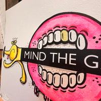 Image 3 of Mind The gap Hand drawn dog limited edition 20
