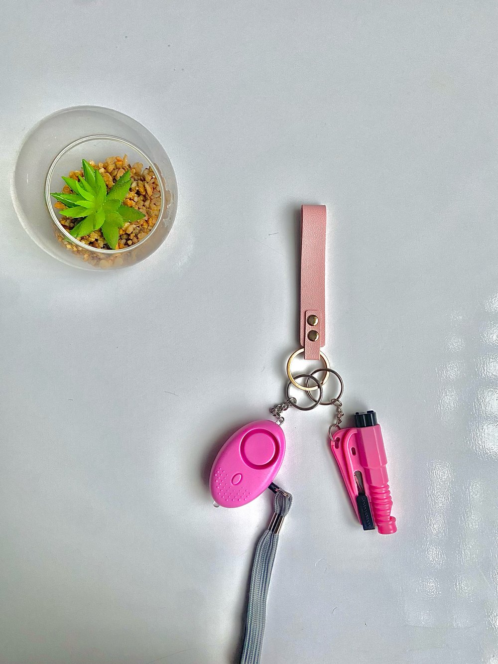 Image of Pink simple keychain 