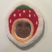 Image 4 of Cute Strawberry Head Tufted Wall Mirror