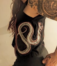 Image 5 of Serpent Skeleton (patchwork) Fitted Vest 