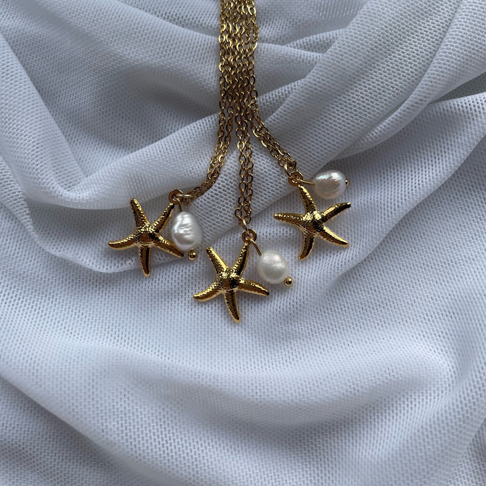 Starfish and hot sale pearl necklace