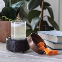 Image 1 of 2-in-1 Primitive Candle & Wax Melt Warmer
