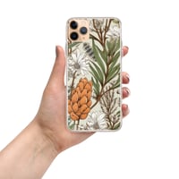 Image 2 of Art Nouveau Inspired Light and Airy Boho Floral Sketch Clear Case for iPhone®