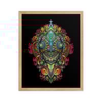 Image 3 of Smiling Mask Framed Matte Art poster Borderless