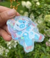 Space Cow Acrylic Keychain