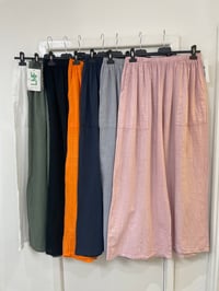 100% Cotton Trousers With Front Pockets