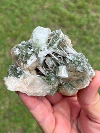 Image 17 of Green Apophyllite, Scolecite & Stilbite Specimen | India #3040