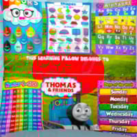 Image 2 of Thomas the train Learning pillow 