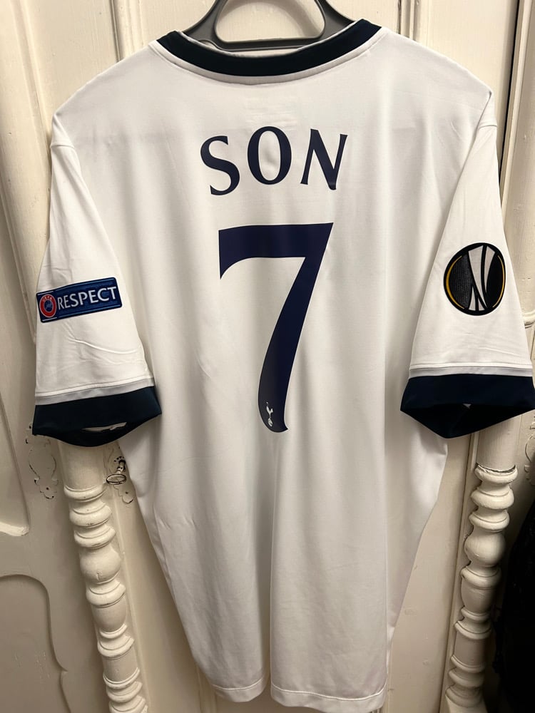Image of Tottenham Hotspur “SON 7” 2015/16 Home Shirt + Europa patches (XL)