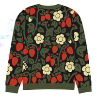 Image 1 of Strawberries Knitted Crew Sweater