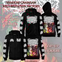 Image 1 of [PRE-ORDER] YANDERE CHAINSAW REGURGITATION FACTORY - PULLOVER/ZIP-UP HOODIES