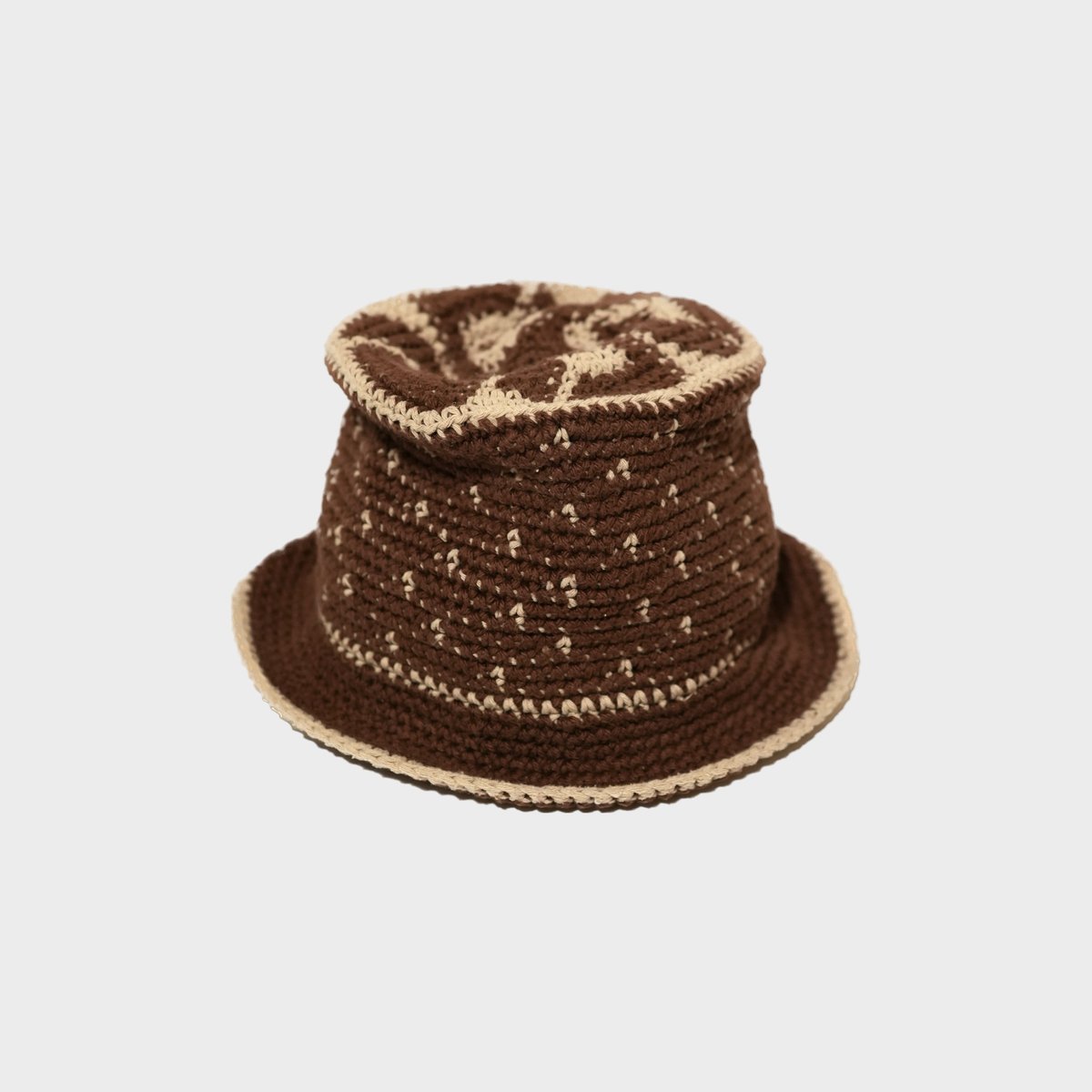Image of Crochet Bucket Hat (Brown) (L/XL)
