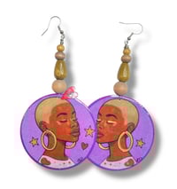Blonde Fade Woman Earrings 