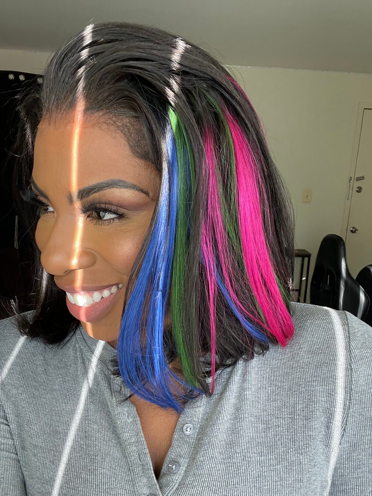 Neon colored deals bob wigs