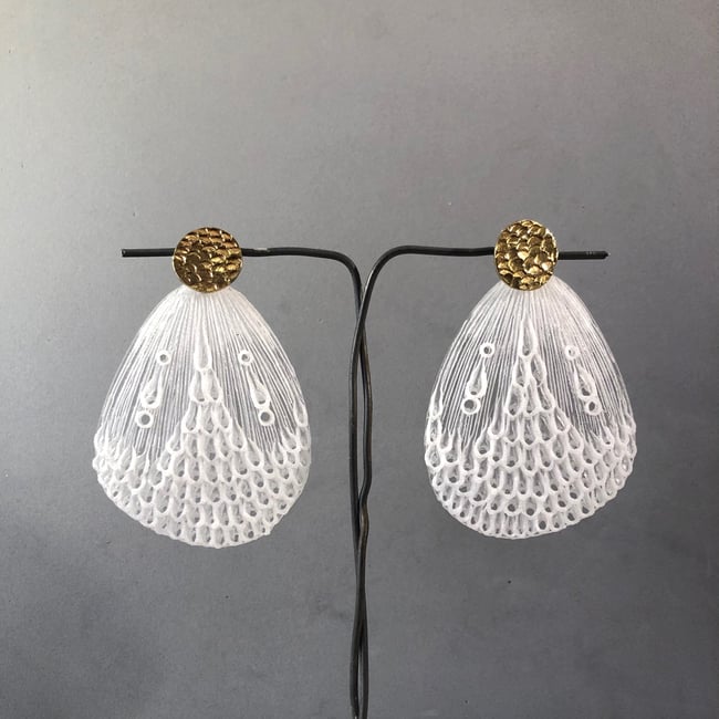 Orecchini Demo Lens pavone 