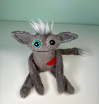 Image 1 of Happy Weighted Monster w/ Tail -  Gray