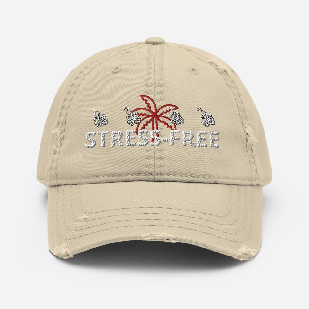 Image of YStress Exclusive Distressed Stress-Free Hat (Red)