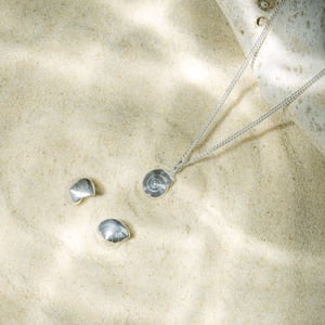 Image of Silver Periwinkle Shell Set