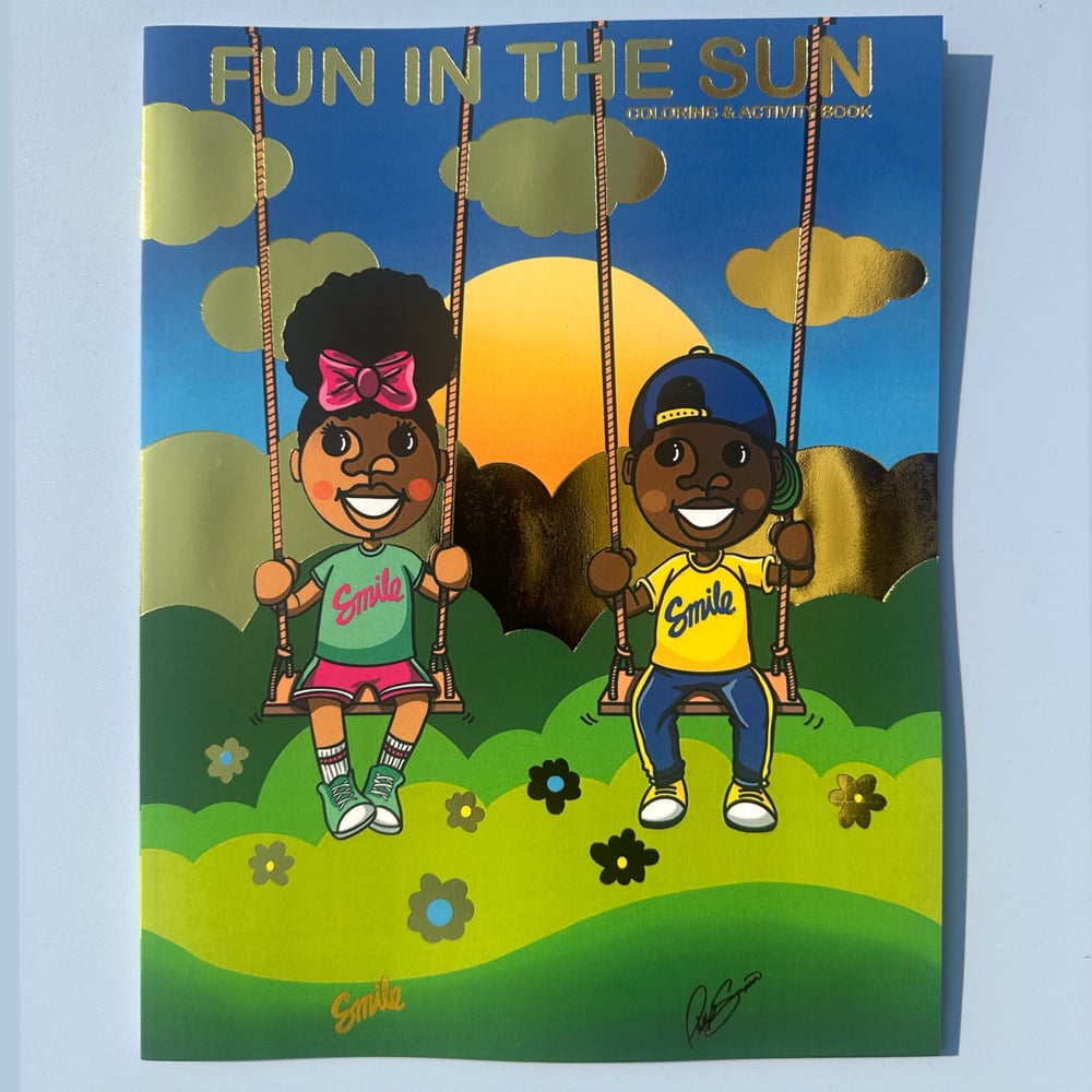 Image of Special Collectors Edition Gold Foil Fun In The Sun Coloring Book