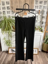 Image 1 of Black sweats with slits 