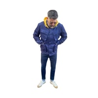 Image 4 of Hooded Contrast Chore Jacket