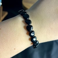 Image 1 of Obsidian Heart Bracelet ($7)