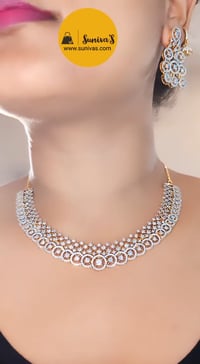 Image 1 of Ariana CZ Australian Diamond Necklace Set