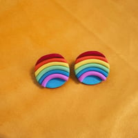 Image 1 of Rainbow Stud Earrings