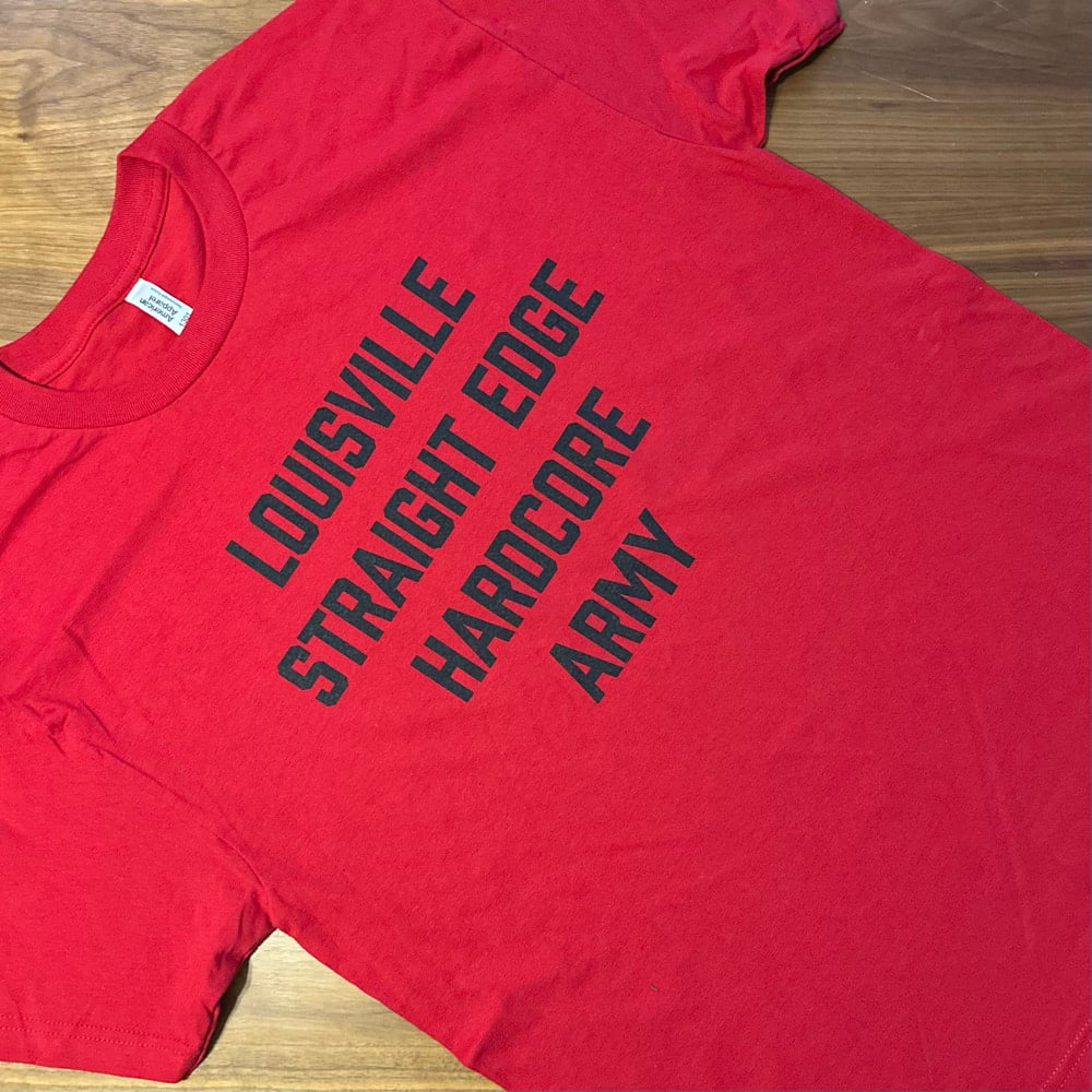 Weapon X Straight Edge Army shirt Red