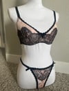 Agent provocateur pink and black set