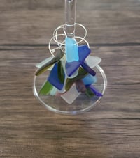 Image 2 of seaglass wine charms