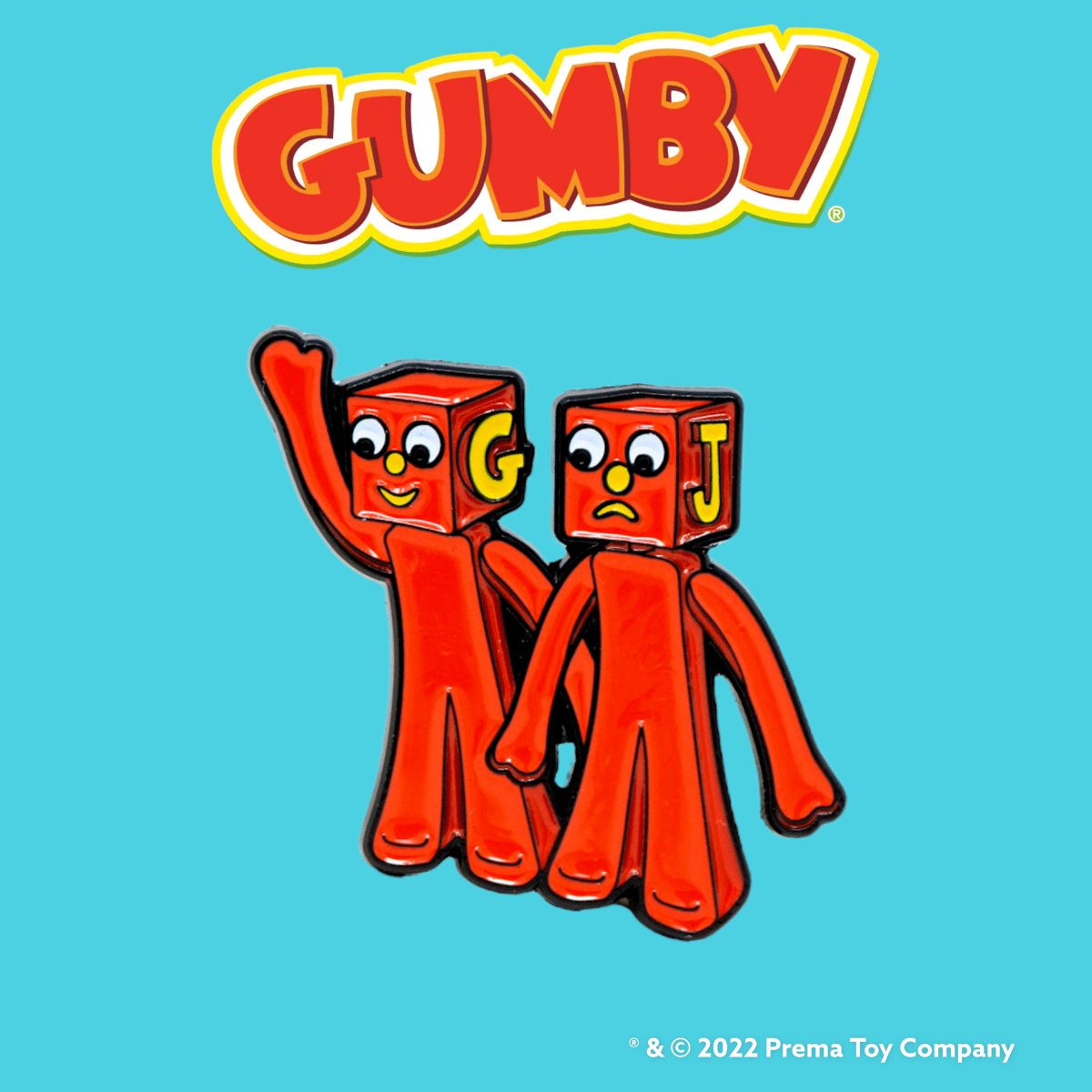 GUMBY　ピンバッジ　The Blockheads　ガンビー　ブロックヘッズ Gumby - The Blockheads Enamel Pin | Rockin Pins