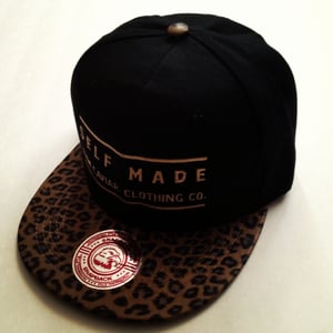 Image of Raw Caviar Black with Cheetah Bill Snapback