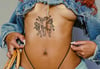 T.O.T Underboob cherub angel tattoo (available in black or red)