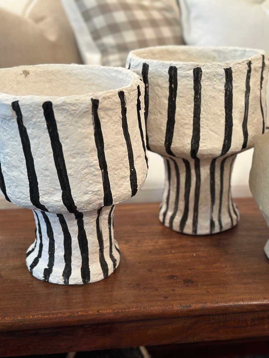 Image of Sculptural Vase Striped