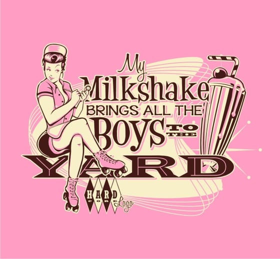 Image of Milkshake! Ladies Pink T-Shirt