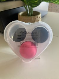 Image 3 of Miss Lil USA 3pc/sets Makeup Sponges Pink & Black