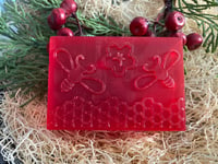 Image 2 of Cranberry Spice Honeybee Glycerin Body Bar