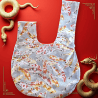 Image 2 of Asian Koi Carp Fish Knot Bag