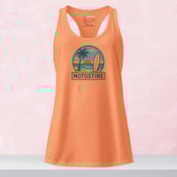 Image 1 of "Sunset Surf" fitted racerback tank top