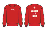 LocalHoops Ways Crewneck Sweatshirt - Red/Ivory White