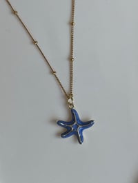 Image 3 of Blue Starfish Necklace