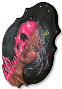 Image 2 of “HER LOVELY BONES” ORIGINAL PAINTING BY NIKITA ROSALIND 20”x12”