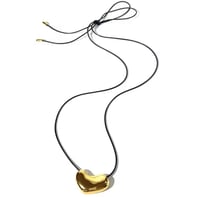 Image 2 of IRREGULAR BUBBLE HEART ROPE NECKLACE 