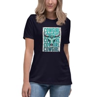 Image 1 of Women's Relaxed T-Shirt, Cowgirl tee, Western