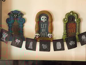Image of Halloween Flag Garland