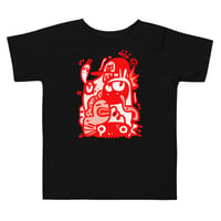 Image 4 of T SHIRT: TODDLER - "FUNKY RED"