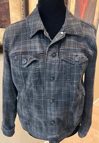 Image 2 of Vintage Black Plaid Ultra Soft Cotton Jacket AC/DC