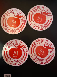 Image of Fuelled By Cider Stickers x 4