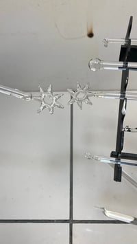 Image 3 of Étoiles de verre transparent/doré